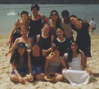 Nat, Vid, Tess, Mali, Jee, Katya, Nina, Me, Caz, Wei, Lauren and She also at Balmoral